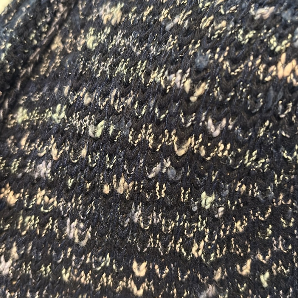 J. Jill Navy Textured Open-Front Sweater - Picture 3 of 7
